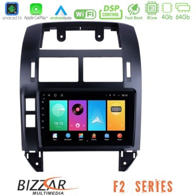 Bizzar F2 Series 8Core Android16 4+64GB  VW Polo 2002-2009 Navigation Multimedia Tablet 9