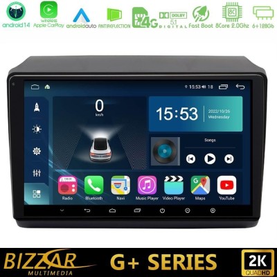 Bizzar G+ Series Fiat Ducato/Citroen Jumper/Peugeot 8core Android14 6+128GB Navigation Multimedia Tablet 9