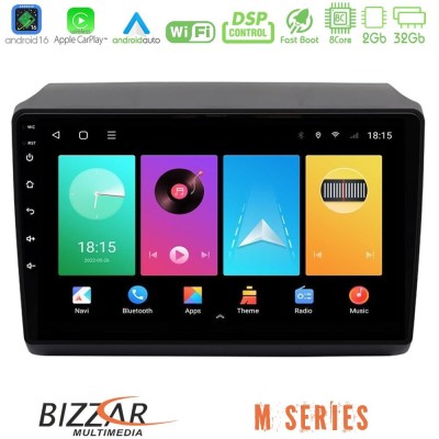 Bizzar M Series 8Core Android16 2+32GB  Fiat Ducato/Citroen Jumper/Peugeot Boxer 2011-2021 Navigation Multimedia Tablet 9