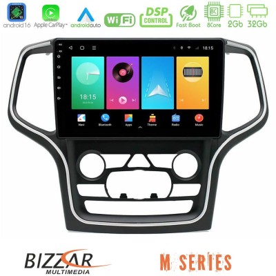 Bizzar M Series 8Core Android16 2+32GB Jeep Grand Cherokee 2014-2020 Navigation Multimedia Tablet 10