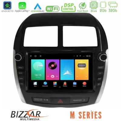 Bizzar M Series 8Core Android16 2+32GB  Mitsubishi ASX 2013-2018 Navigation Multimedia Tablet 9