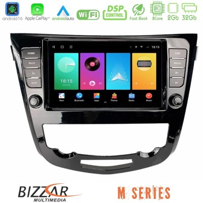 Bizzar M Series 8Core Android16 2+32GB  Nissan Qashqai J11 / Nissan X-Trail Τ32 (AUTO A/C) Navigation Multimedia Tablet 9