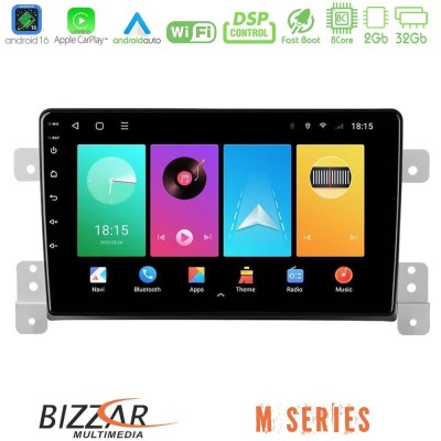 Bizzar M Series 8Core Android16 2+32GB  Suzuki Grand Vitara Navigation Multimedia Tablet 9
