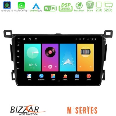Bizzar M Series 8Core Android16 2+32GB  Toyota RAV4 2013-2018 Navigation Multimedia Tablet 9