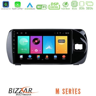 Bizzar M Series 8Core Android16 2+32GB Toyota Yaris (Vitz) 2015-2020 RHD Navigation Multimedia Tablet 9