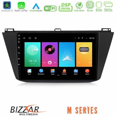 Bizzar M Series 8Core Android16 2+32GB  Vw Tiguan 2016-2022 Navigation Multimedia Tablet 10