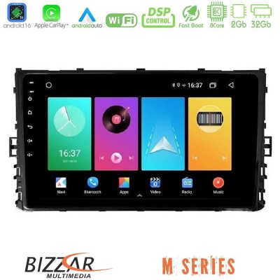 Bizzar M Series 8Core Android16 2+32GB  VW MQB 2017-> Navigation Multimedia Tablet 9