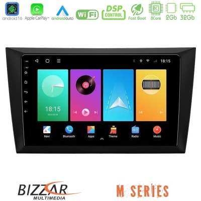 Bizzar M Series 8Core Android16 2+32GB  Vw Golf 6 Navigation Multimedia Tablet 9