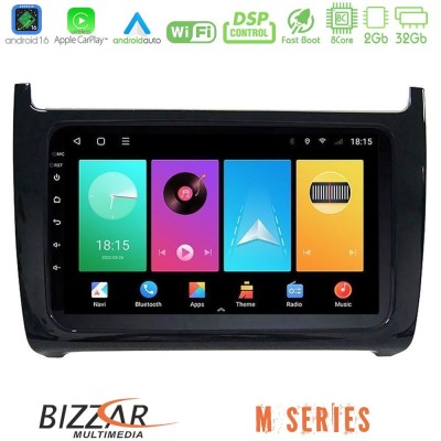 Bizzar M Series 8Core Android16 2+32GB  Vw Polo Navigation Multimedia Tablet 9