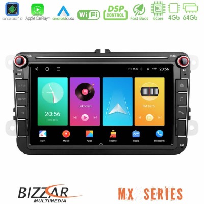 Bizzar MX Series VW Group 8core Android16 4+64GB Navigation Multimedia Deckless 8