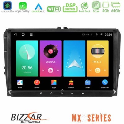 Bizzar MX Series VW Group 8core Android16 4+64GB Navigation Multimedia Deckless 9