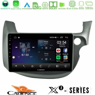 Cadence X2 Series 8Core Android14 6+128GB Honda Jazz (Fit) 2009-2013 RHD Navigation Multimedia Tablet 10