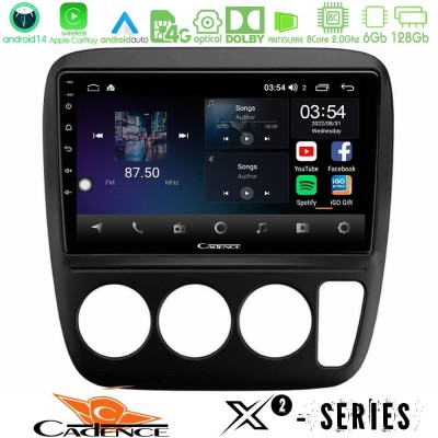 Cadence X2 Series 8Core Android14 6+128GB  Honda CRV 1997-2001 Navigation Multimedia Tablet 9