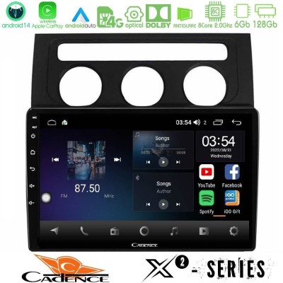 Cadence X2 Series 8Core Android14 6+128GB     VW Touran 2003-2011 Navigation Multimedia Tablet 10