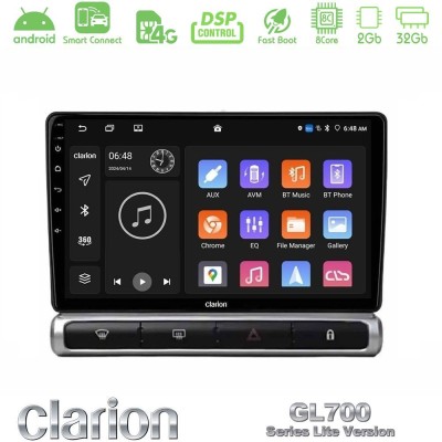Clarion GL700 Lite Series 8Core Android ClarionOS 2+32GB Citroen C3 2016-> Navigation Multimedia Tablet 9