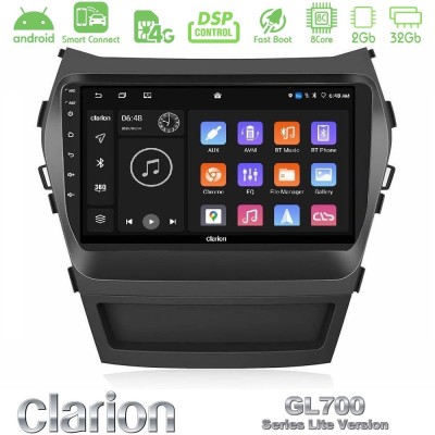 Clarion GL700 Lite Series 8Core Android ClarionOS 2+32GB Hyundai iX45 2012-2017 Navigation Multimedia Tablet 9