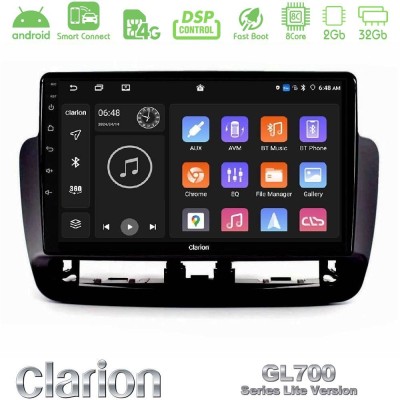 Clarion GL700 Lite Series 8Core Android ClarionOS 2+32GB Seat Ibiza 2012-2015 Navigation Multimedia Tablet 9