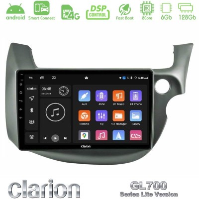 Clarion GL700 Lite Series 8Core Android ClarionOS 6+128GB Honda Jazz (Fit) 2009-2013 RHD Navigation Multimedia Tablet 10