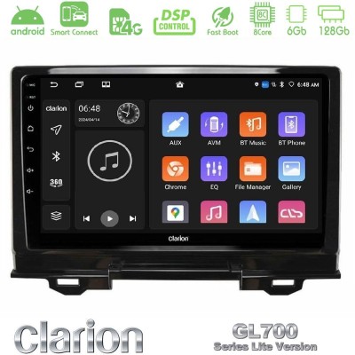 Clarion GL700 Lite Series 8Core Android ClarionOS 6+128GB Honda HR-V 2021-> Navigation Multimedia Tablet 9