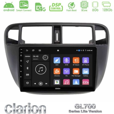 Clarion GL700 Lite Series 8Core Android ClarionOS 6+128GB Honda Civic 1995-2001 Navigation Multimedia Tablet 9