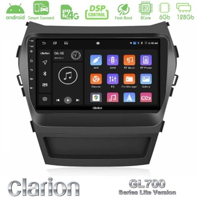 Clarion GL700 Lite Series 8Core Android ClarionOS 6+128GB Hyundai iX45 2012-2017 Navigation Multimedia Tablet 9