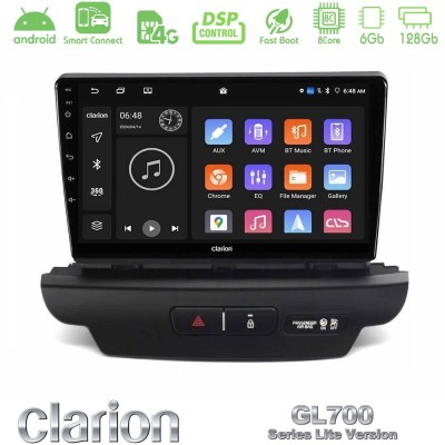 Clarion GL700 Lite Series 8Core Android ClarionOS 6+128GB Kia Ceed 2018-2023 Navigation Multimedia Tablet 9