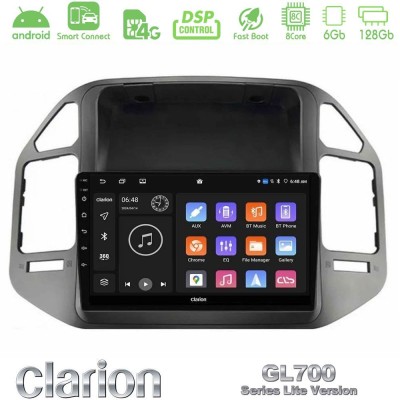 Clarion GL700 Lite Series 8Core Android ClarionOS 6+128GB Mitsubishi Pajero 2002-2006 Navigation Multimedia Tablet 9