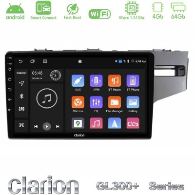 Clarion GL300+ Series 4Core Android ClarionOS 4+64GB Honda Jazz 2013-2020 RHD Navigation Multimedia Tablet 9