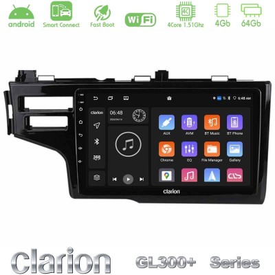 Clarion GL300+ Series 4Core Android ClarionOS 4+64GB  Honda Jazz 2013-2020 Navigation Multimedia Tablet 9