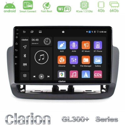 Clarion GL300+ Series 4Core Android ClarionOS 4+64GB  Seat Ibiza 2012-2015 Navigation Multimedia Tablet 9