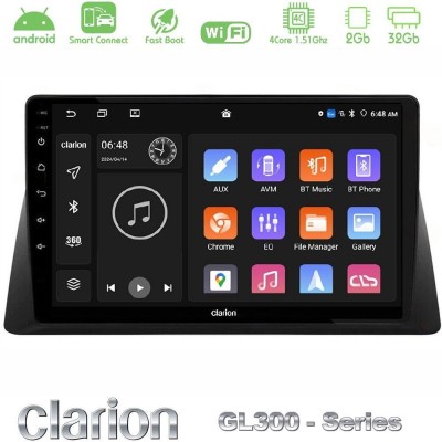 Clarion GL300 Series Honda WR-V 2024-> 4Core Android ClarionOS 2+32GB Navigation Multimedia Tablet 10