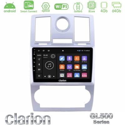 Clarion GL500 Series 8Core Android ClarionOS 4+64GB  Chrysler 300C Navigation Multimedia Tablet 9
