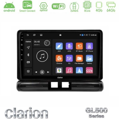 Clarion GL500 Series 8Core Android ClarionOS 4+64GB  Citroen C3 2016-> Navigation Multimedia Tablet 9