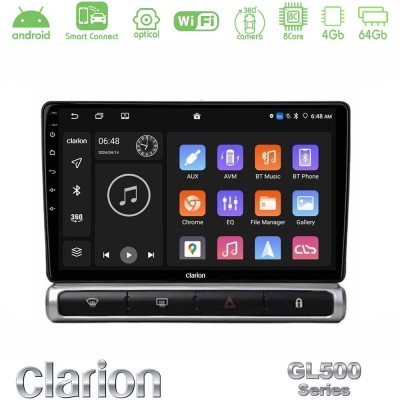 Clarion GL500 Series 8Core Android ClarionOS 4+64GB  Citroen C3 2016-> Navigation Multimedia Tablet 9