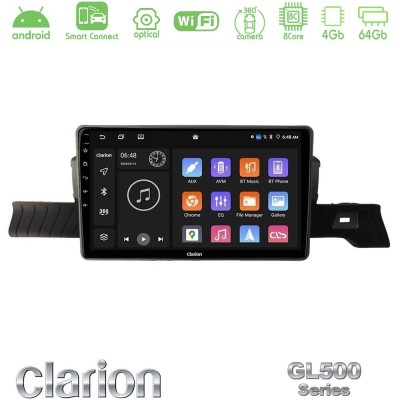 Clarion GL500 Series 8Core Android ClarionOS 4+64GB Citroen C3 You 2025-> Navigation Multimedia Tablet 9