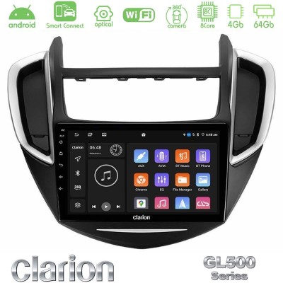 Clarion GL500 Series 8Core Android ClarionOS 4+64GB  Chevrolet Trax 2013-2020 Navigation Multimedia Tablet 9