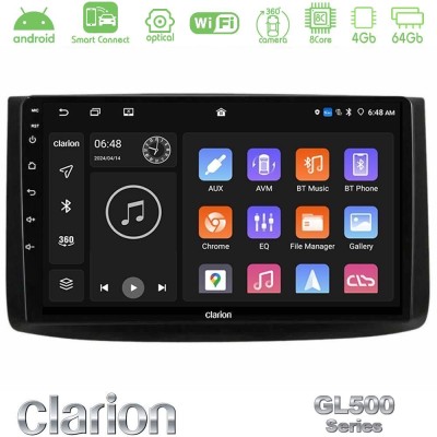 Clarion GL500 Series 8Core Android ClarionOS 4+64GB  Chevrolet Aveo 2006-2010 Navigation Multimedia Tablet 9