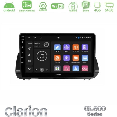Clarion GL500 Series 8Core Android ClarionOS 4+64GB Dacia Sandero/Logan/Jogger 2022-> Navigation Multimedia Tablet 9