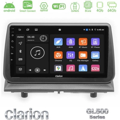Clarion GL500 Series 8Core Android ClarionOS 4+64GB  Dodge Nitro 2007-2011 Navigation Multimedia Tablet 9