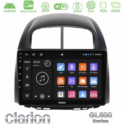 Clarion GL500 Series 8Core Android ClarionOS 4+64GB  Daihatsu Sirion/Subaru Justy Navigation Multimedia Tablet 10
