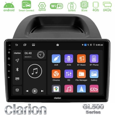 Clarion GL500 Series 8Core Android ClarionOS 4+64GB  Ford Ecosport 2018-2020 Navigation Multimedia Tablet 10