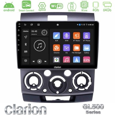 Clarion GL500 Series 8Core Android ClarionOS 4+64GB  Ford Ranger/Mazda BT50 Navigation Multimedia Tablet 9