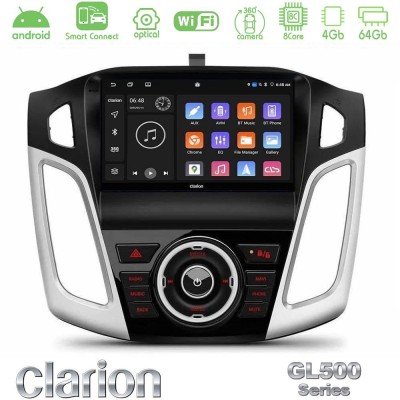 Clarion GL500 Series 8Core Android ClarionOS 4+64GB Ford Focus 2012-2018 Navigation Multimedia Tablet 9