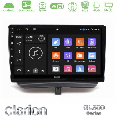 Clarion GL500 Series 8Core Android ClarionOS 4+64GB  Ford Courier 2015-2023 Navigation Multimedia Tablet 9