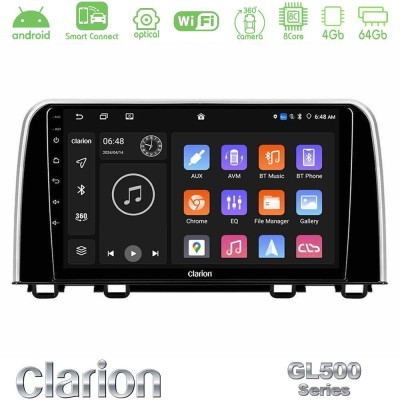 Clarion GL500 Series 8Core Android ClarionOS 4+64GB  Honda CR-V 2019-> Navigation Multimedia Tablet 10