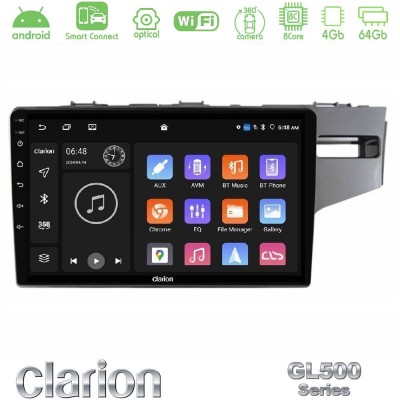 Clarion GL500 Series 8Core Android ClarionOS 4+64GB Honda Jazz 2013-2020 RHD Navigation Multimedia Tablet 9