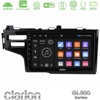 Clarion GL500 Series 8Core Android ClarionOS 4+64GB  Honda Jazz 2013-2020 Navigation Multimedia Tablet 9