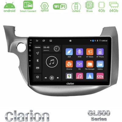 Clarion GL500 Series 8Core Android ClarionOS 4+64GB  Honda Jazz 2009-2013 Navigation Multimedia Tablet 10