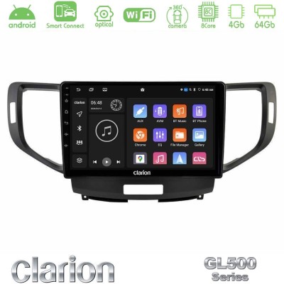 Clarion GL500 Series 8Core Android ClarionOS 4+64GB  Honda Accord 2008-2015 Navigation Multimedia Tablet 9