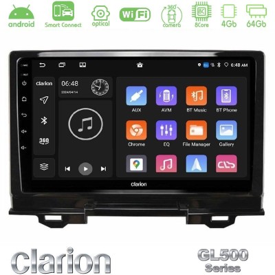 Clarion GL500 Series 8Core Android ClarionOS 4+64GB  Honda HR-V 2021-> Navigation Multimedia Tablet 9